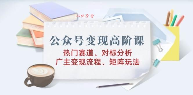 （14177期）公众号变现高阶课：热门赛道、对标分析、广告主变现流程、矩阵玩法