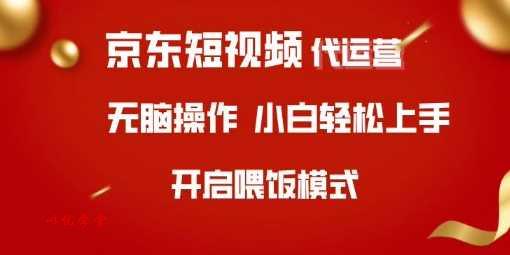 京东短视频代运营，全程喂饭，小白轻松上手【揭秘】