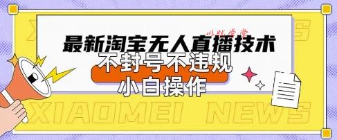 2025年淘宝无人直播带货10.0.全新技术，不违规，不封号，纯小白操作，日入数张【揭秘】