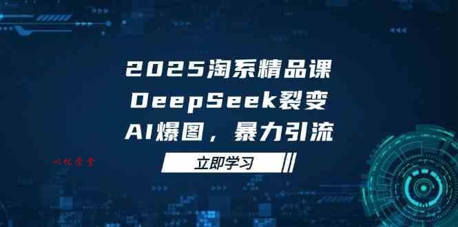 2025无界精品课，DeepSeek裂变，AI爆图，暴力引流助力淘系运营