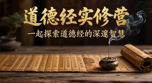 道德经实修营，一起探索道德经的深邃智慧