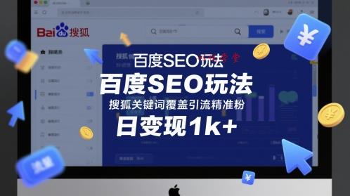 百度SEO玩法，搜狐关键词覆盖引流精准粉，日变现1k+【揭秘】