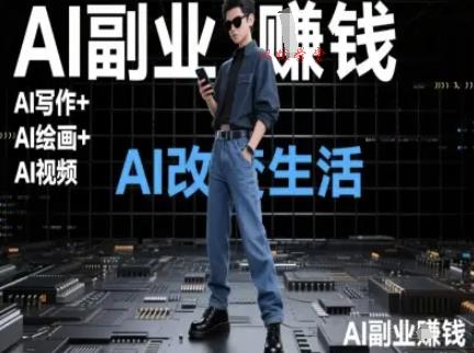 AI改变生活（Ai写作+AI绘画+Ai视频），AI副业挣钱