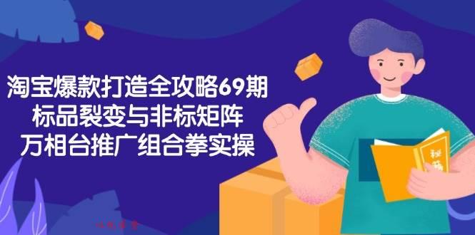 （15102期）淘宝爆款打造全攻略-69期，标品裂变与非标矩阵，万相台推广组合拳实操