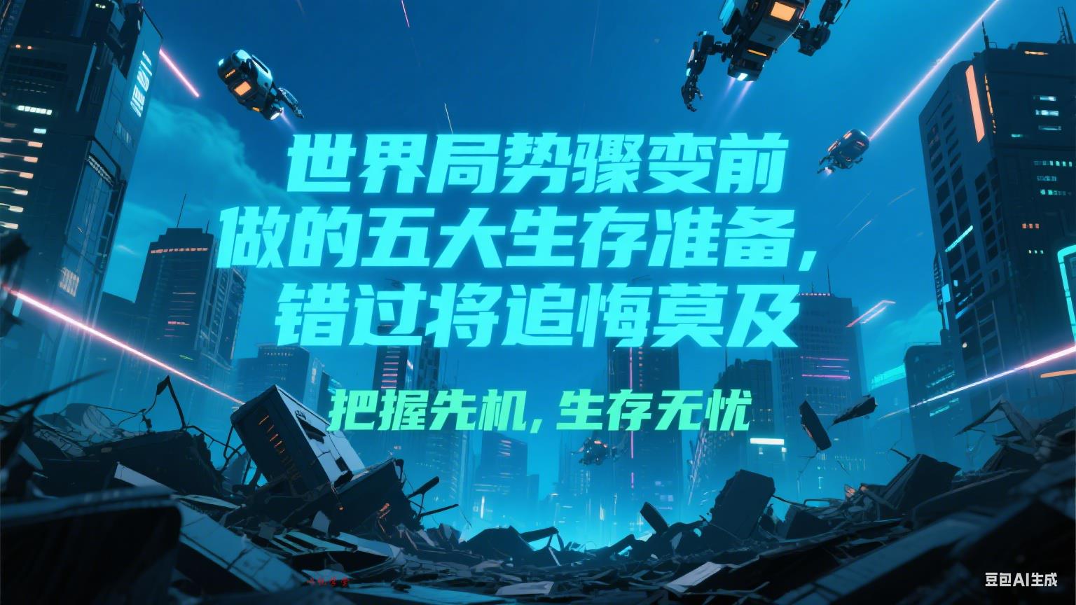 付费文章《世界局势骤变前必做的五大生存准备，错过将追悔莫及》