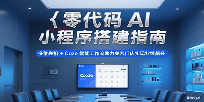 零代码AI小程序搭建指南，多维表格+Coze智能工作流助力美容门店实现业绩飙升