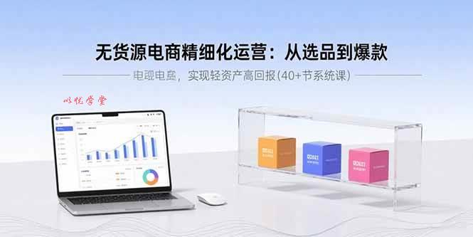 （15896期）无货源电商精细化运营：从选品到爆款，实现轻资产高回报(40+节系统课)