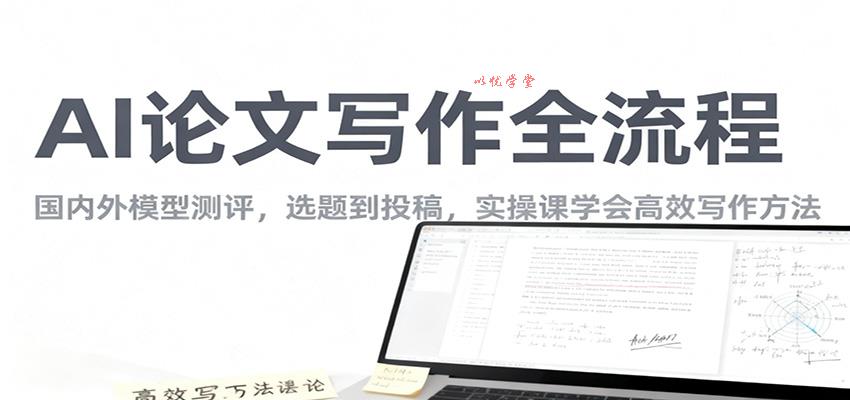 AI论文写作全流程，国内外模型测评，选题到投稿，实操课学高效写作方法