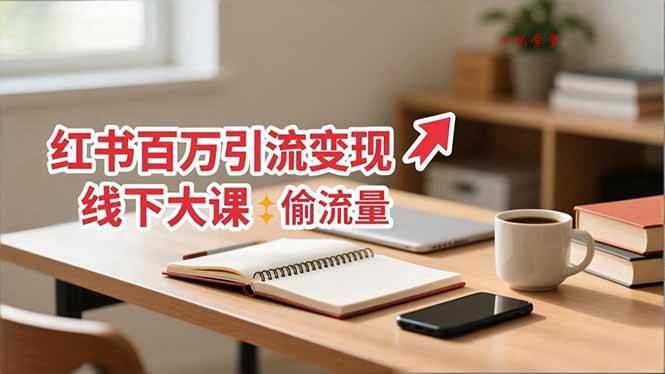 （16661期）小红书百万引流变现-11月线下大课：分享从0到百万引流路径，手把手教偷流量、拿结果