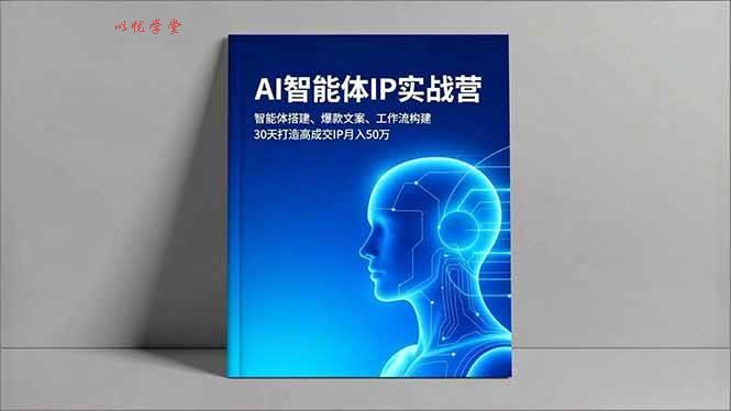 （16689期）AI智能体IP实战营，智能体搭建、爆款文案、工作流构建，30天打造高成交IP月入50万