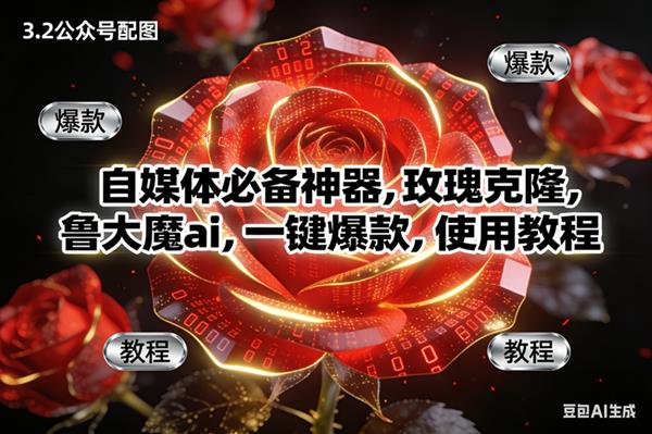 （16919期）玫瑰克隆神器，ai鲁大魔，自媒体必备软件，一键爆款工具，详细教程