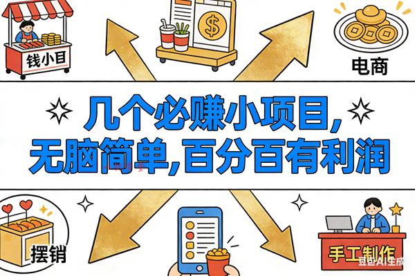 （16964期）9个必赚小项目，无脑简单，百分百有利润，副业首选，日入200+