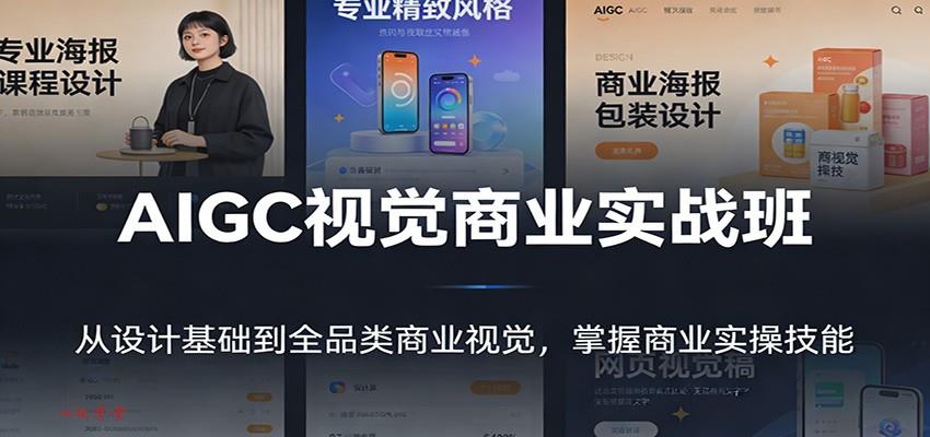 AIGC视觉商业实战班：从设计基础到全品类商业视觉，掌握商业实操技能