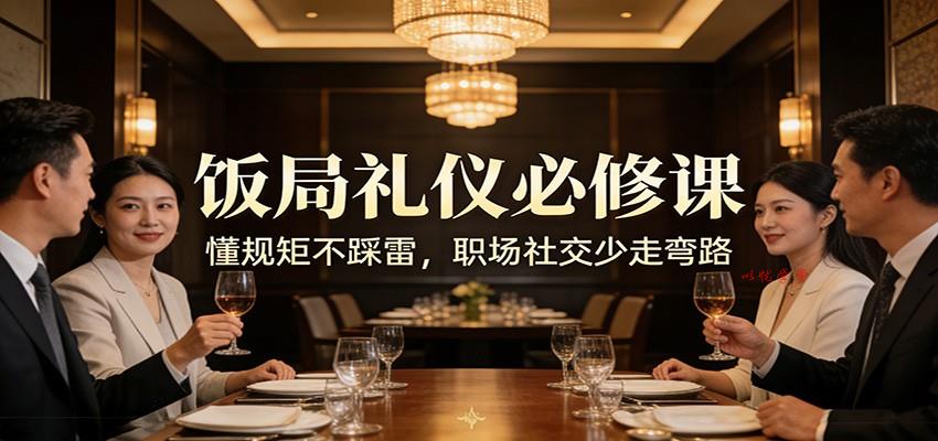 公众号收费文章：《饭局礼仪必修课：懂规矩不踩雷，职场社交少走弯路》